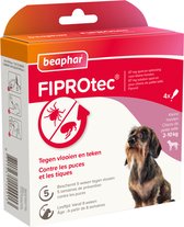 Beaphar Fiprotec Anti Teken- en Vlooiendruppels - Hond - 2-10 kg - 4st