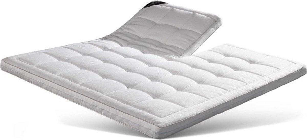 Caresse Splittopper 160x200 - HR Koudschuim - Caresse 820 - 10 cm dik - Anti allergisch Wit