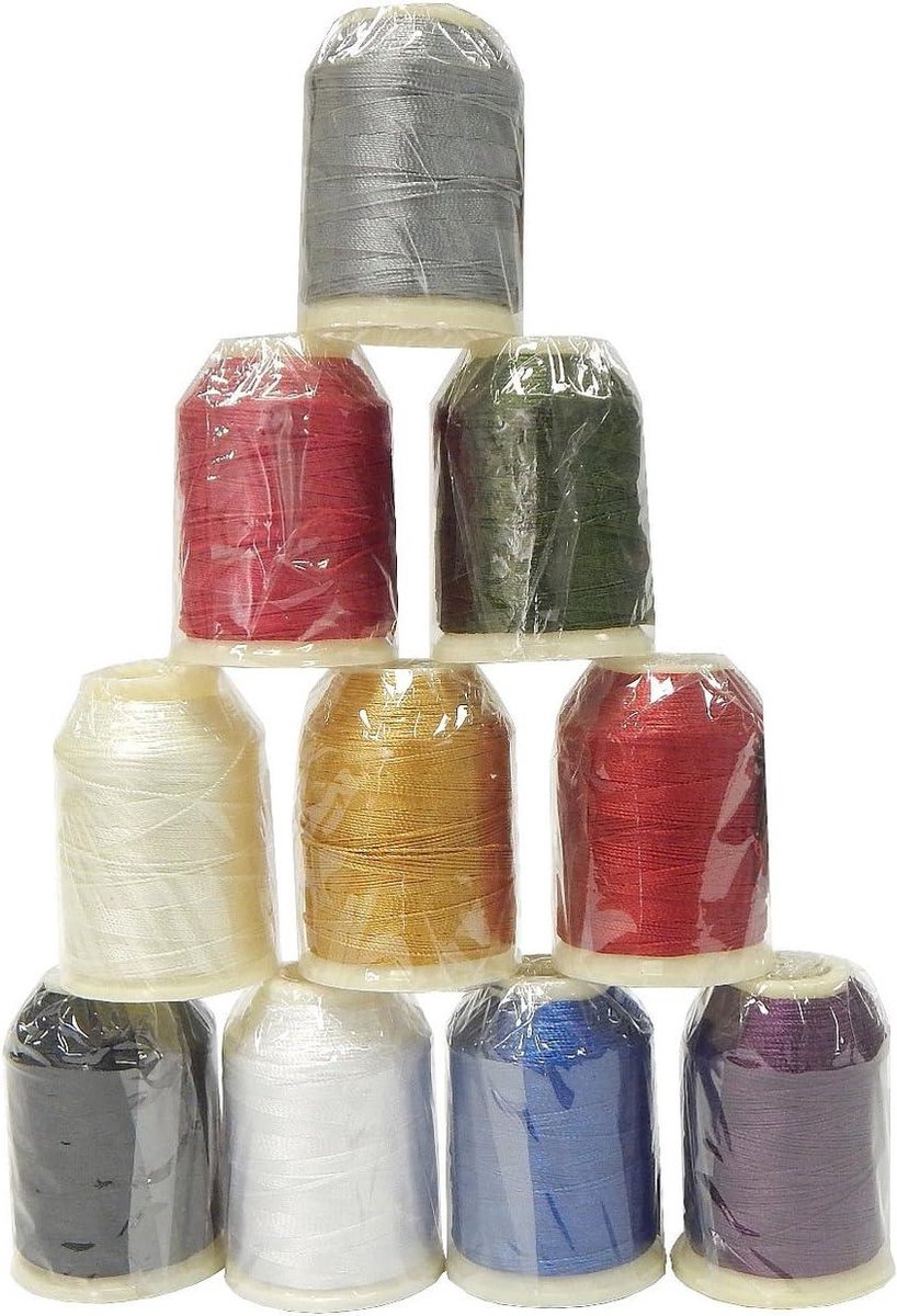 Perlin Haakgaren garen polyester haakgaren rijgen naaigarens Altinbasak 30 spoel 600 g 9000 m 6-voudig 0,75 mm nr: 50