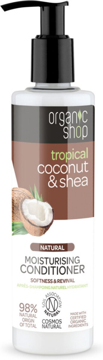 Organic Shop Coconut & Shea Conditioner - 3 x 280 ml - Voordeelverpakking