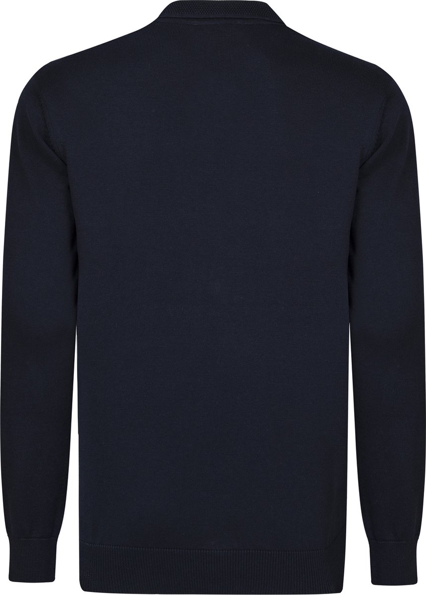 Felix Hardy Gebreide Polo Trui - Polo Kraag - Sweater - 100% Katoen Heren Navy - M
