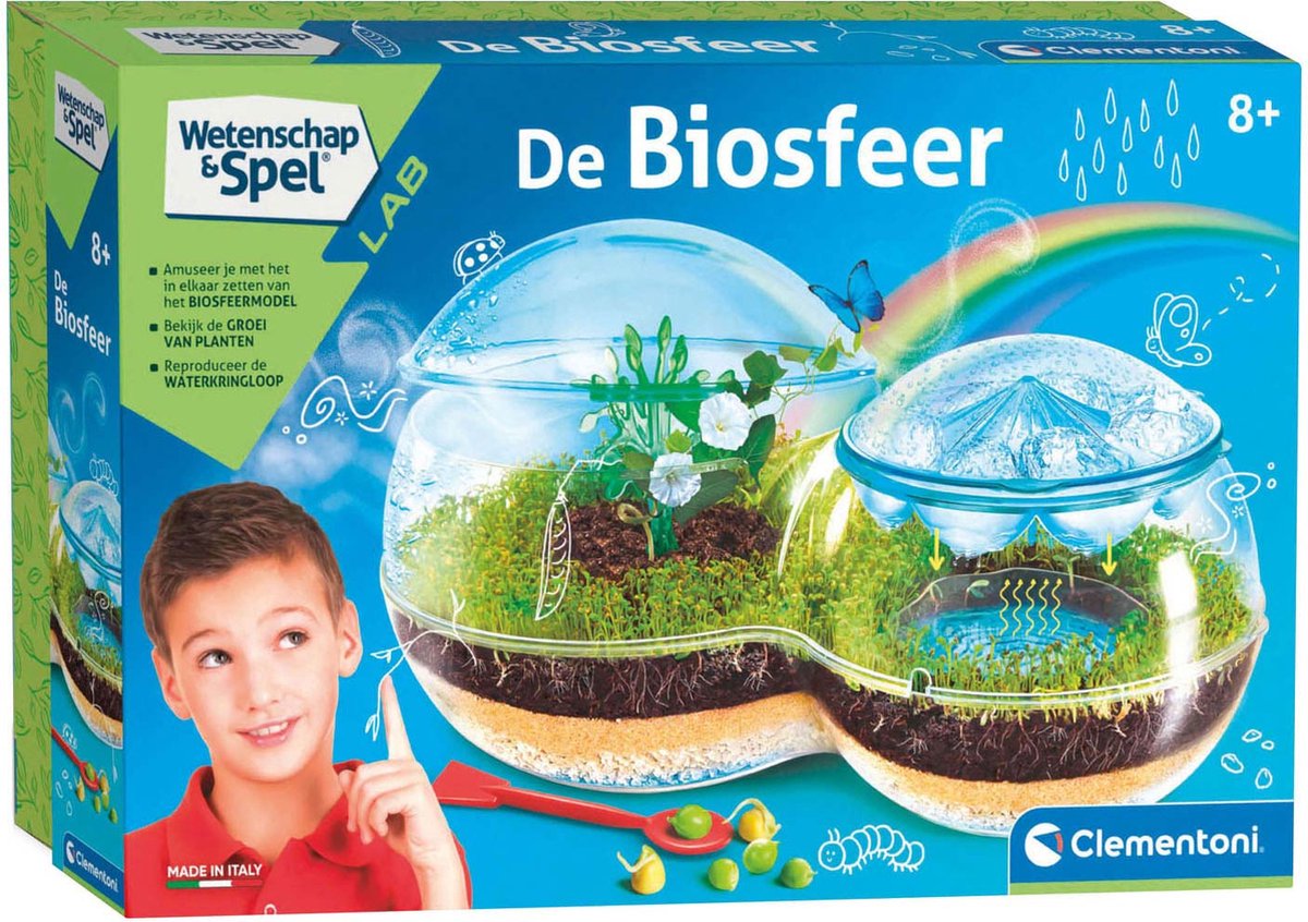 Clementoni Wetenschap & Spel - De Biosfeer - Experimenteerdoos - Wetenschapslab - Vanaf 8 jaar