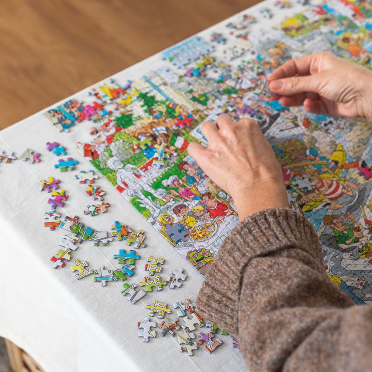 Jan van Haasteren - Bomvol Bad - 2000 stukjes puzzel — afbeelding 6