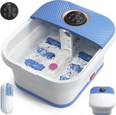 Bol.com Voetenbad inklapbaar met massage en verwarming - 41-48 graden - afstandsbediening - pedicure - puimsteen - massagefuncti... aanbieding