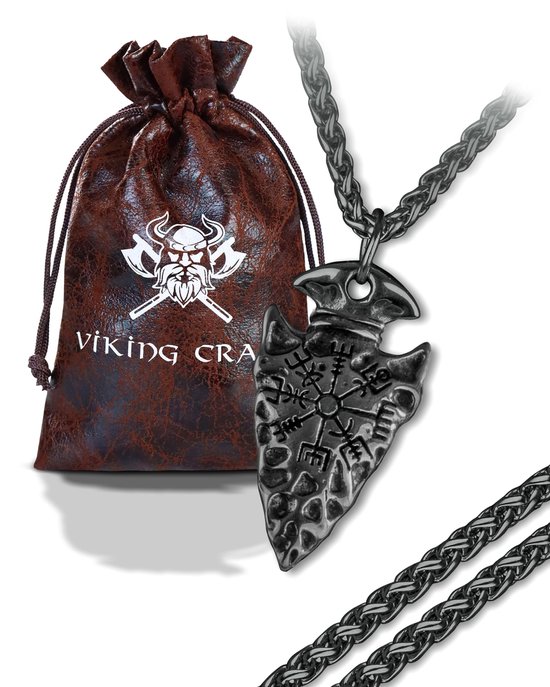Collier Viking VIKING CRAFT® pour homme en acier inoxydable