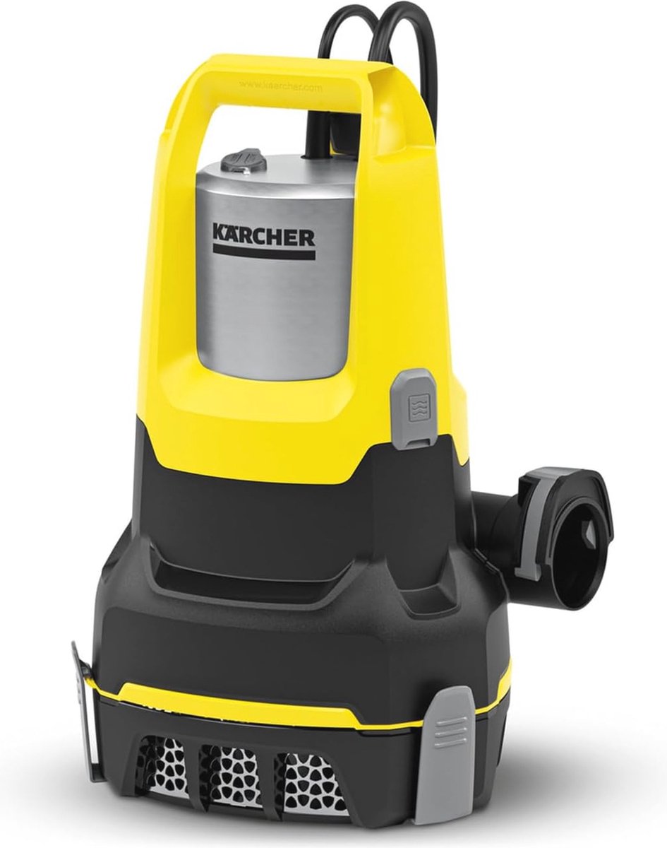 Dompelpomp met vlakafzuiging en niveausensor voor vuilwater - 17.000 l/u, max. 7 m diep