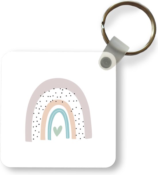 Porte-clés - Cadeaux - Arc-en-ciel - Kids - Pois - Enfants - Plastique