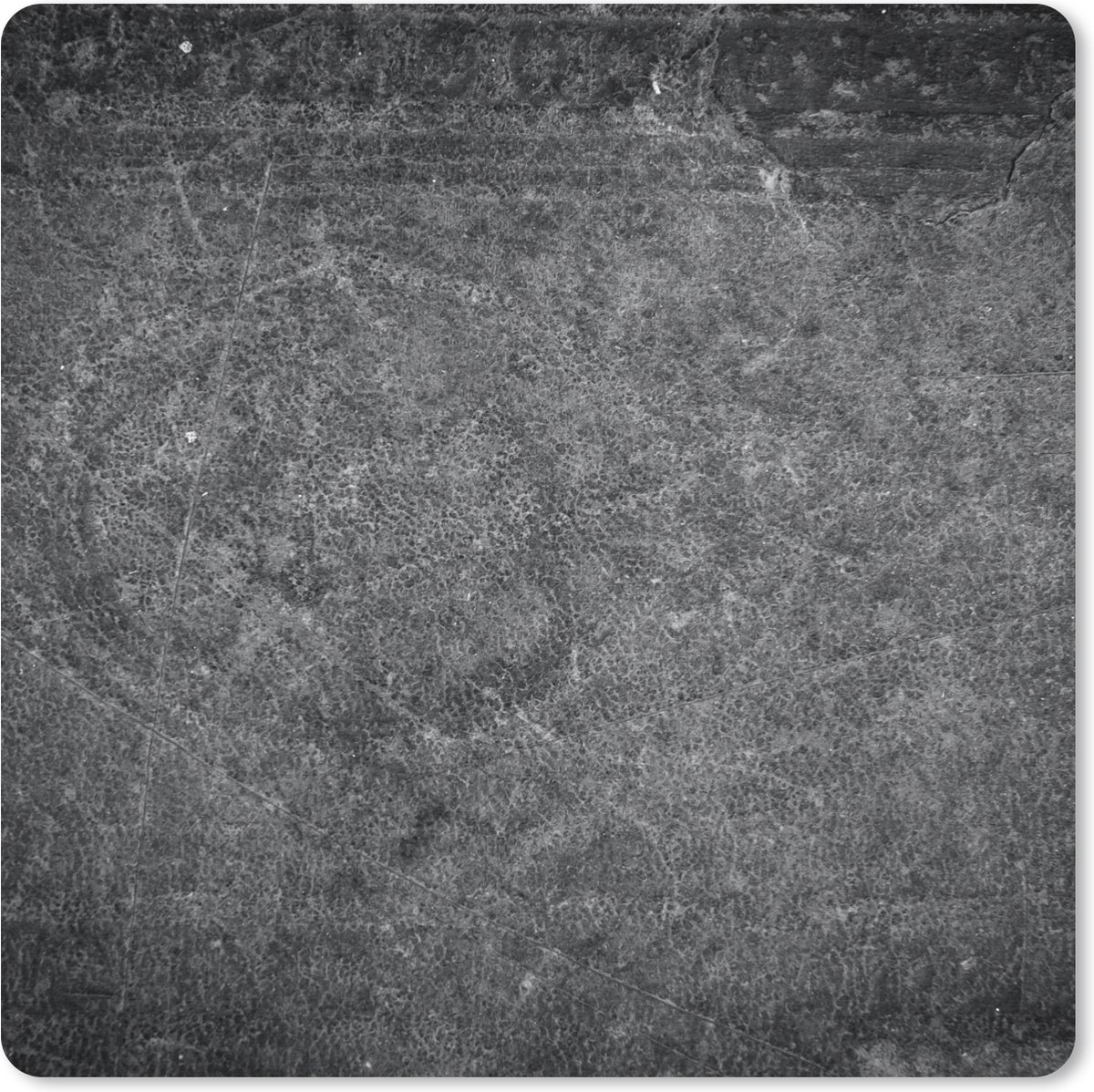Muismat 30x30 cm - Mousepad Leer - Structuur - Industrieel - Grijs - Muismatten