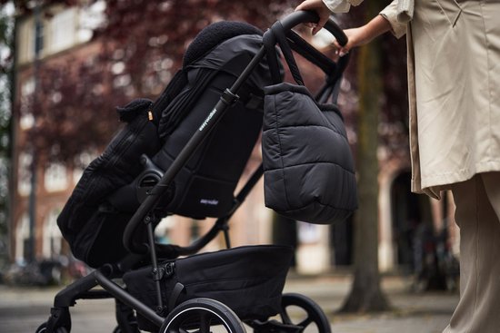 Jollein Luiertas Puffed Moos - Black - Vol Verwachting