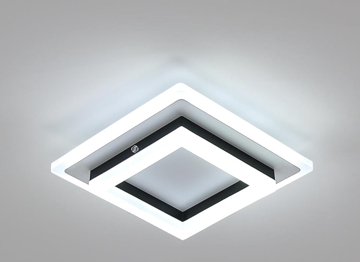 Equivera Plafonaire Lamp - Lamp - Plafond Lamp - Plafonnaire Lamp - Plafondlamp Zwart