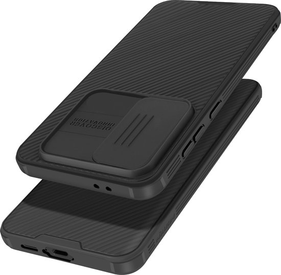 Nillkin, Étui de protection adapté pour Samsung Galaxy S24 FE Étui renforcé antichoc pour appareil photo, Zwart
