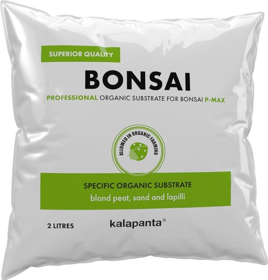 Foto: Potgrond voor bonsai biologisch mengsel met turf zand en lapilli professionele kwaliteit 2l