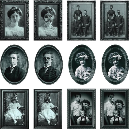 ECGER Halloween Decoration Effrayante De Portrait Interieur Visage