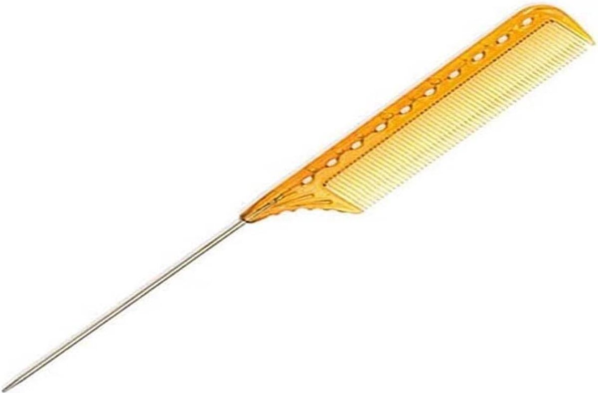 Professional Pin Tail Hair Comb Camel Geel - YS 102 by YS Park