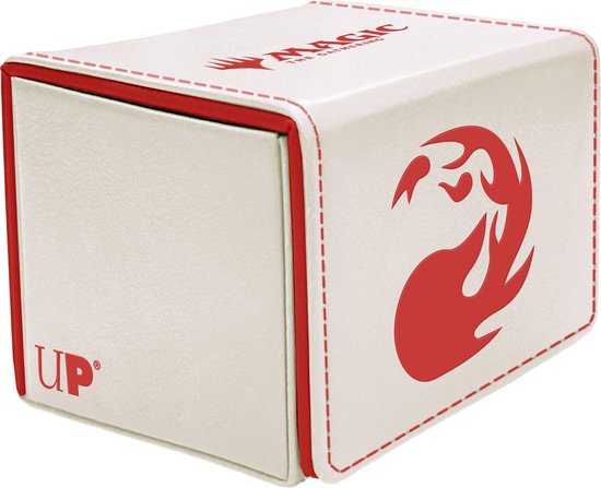 Ultra PRO Magic: The Gathering Mana Mountain Deck-Box – Für 80 Karten, Mit Würfelablage & Trennwand