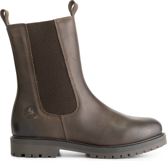 Travelin' Suldal - Halfhoge chelsea boots - Pull-on laarzen voor dames -  Donkerbruin | bol