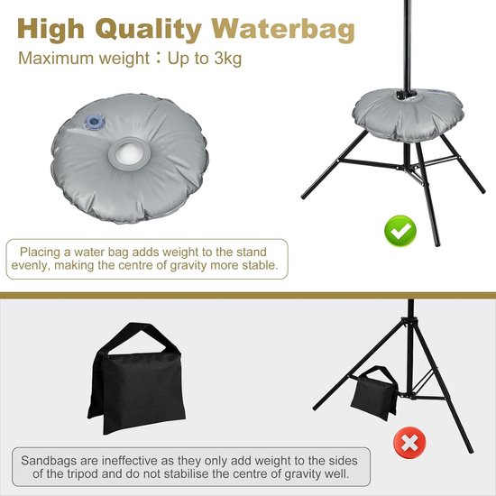 BENOISON Back Cloth Stand Kit - 2x3m (6.5x10ft) Photography Photo
