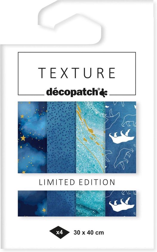 Set Texture Decopatch papier "Arctic Christmas" hotfoil Limited Edition