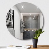 TOLOVIC Zelfklevende tegelspiegel, glas, HD DIY wandspiegel, zelfklevende spiegel, 4 stuks spiegels om op te plakken, deurspiegel, full-body spiegel