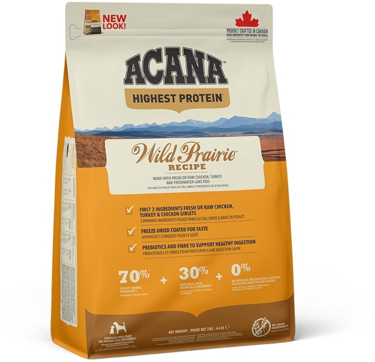 Acana Regionals Wild Prairie Dog Highest proteïn - Hondenvoer - Kip - Kalkoen - 2 kg