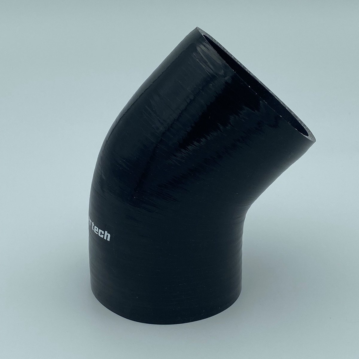 45 Graden bochten silicone - Zwart, 83mm