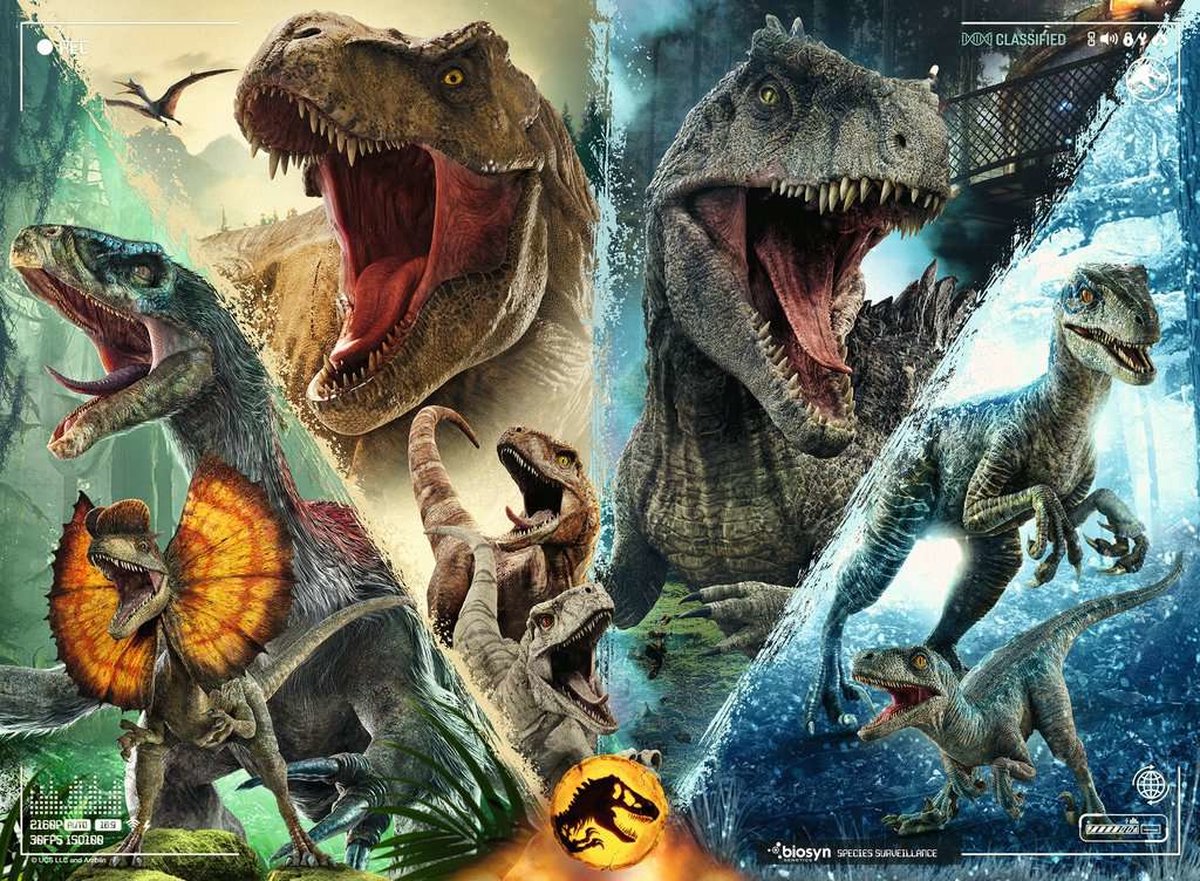 Ravensburger puzzel Jurassic world Dominion - Legpuzzel - 100 XXL stukjes