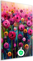 Bloemen muurdecoratie - Natuur posters - Posters Stelen - Wanddecoratie landelijk - Slaapkamer poster - Schilderijen & posters poster 80x120 cm