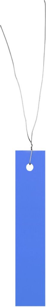 CombiCraft hangetiketten met verzinkt draad 18x100mm blauw - 250 stuks