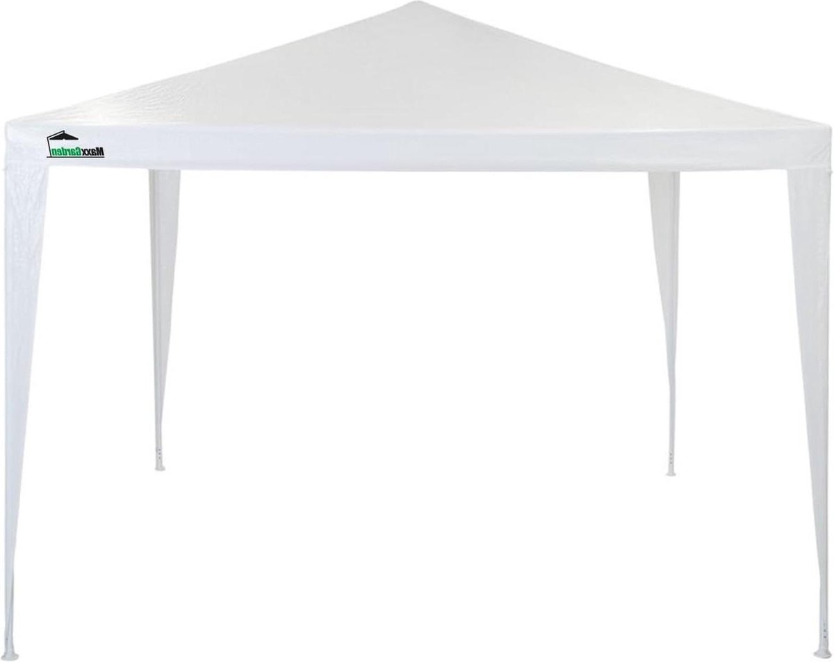 Partytent 3x3m snel te installeren tuintent luifel voor camping festival strand tuin - wit