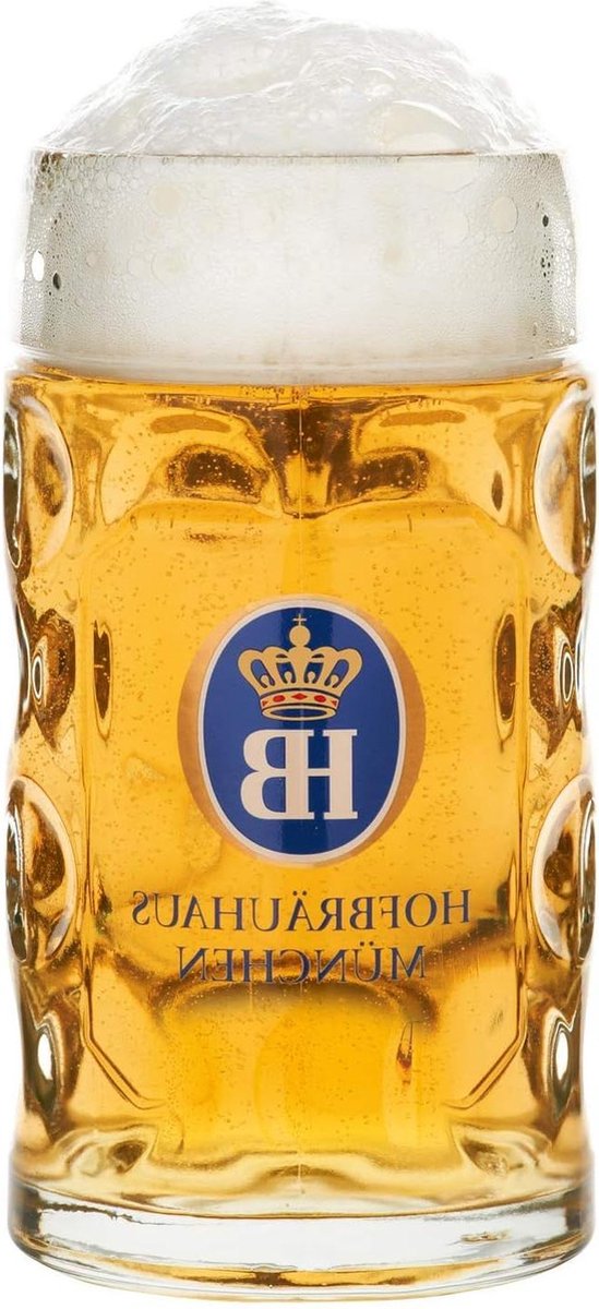 Biermok Hofbräuhaus München 1 liter King Werk KI 1000074 - Duitse Bierglazen