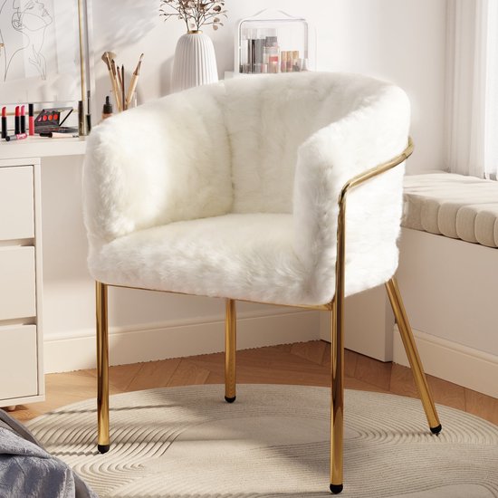 Set van 6 fluwelen stoelen - zilveren metalen poten - Grijs
