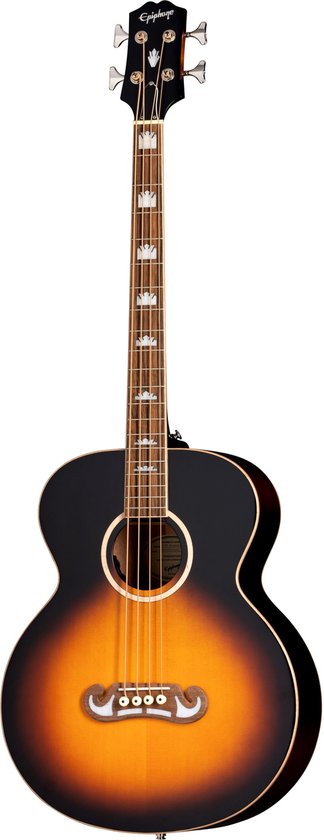 Epiphone El Capitan J-200 Studio Bass Vintage Sunburst – Akoestische basgitaar