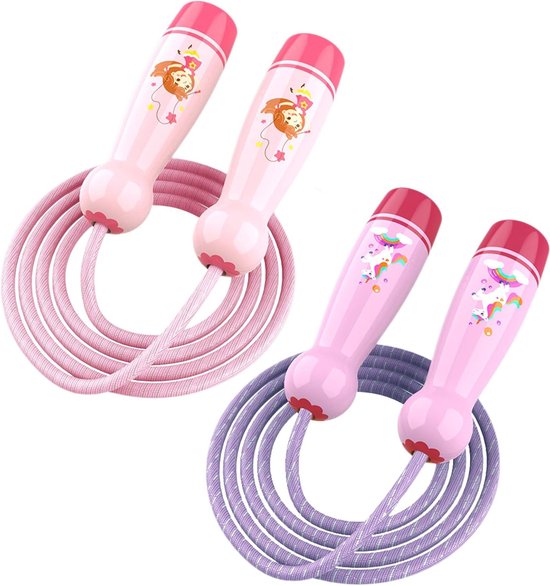 HAEST Springtouw voor kinderen en volwassenen, 3,00 m lengte, rood, 120 g gewicht, ideaal voor school- en clubsport, robuust en aanpasbaar