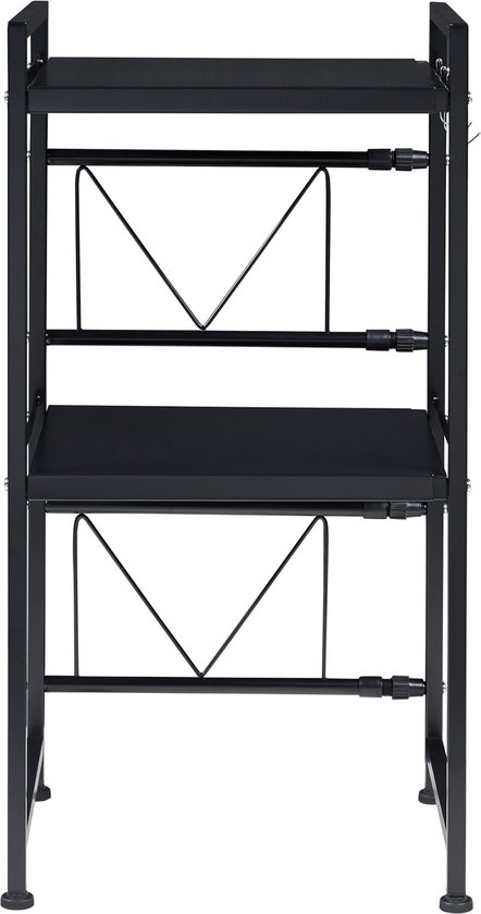 Magnetron rek Sorsele keukenrek 79x40-63x32 cm zwart [en.casa] | bol