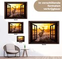 Verschillende formaten tuinposters met hert