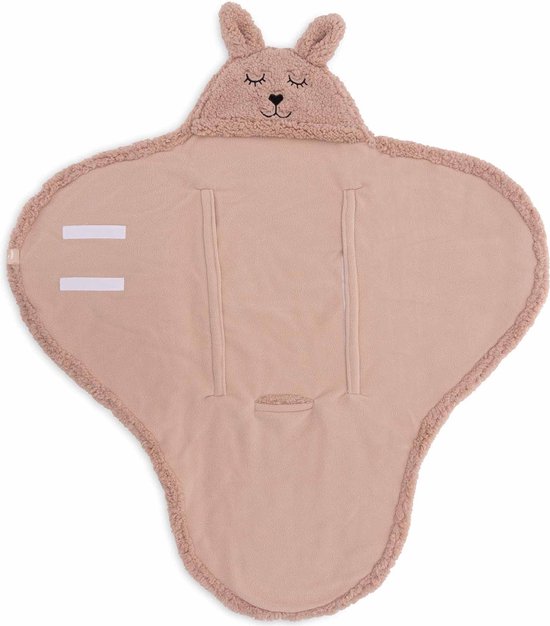 Jollein Avvolgimento Coperta Coniglietto 100x105cm, Caramello