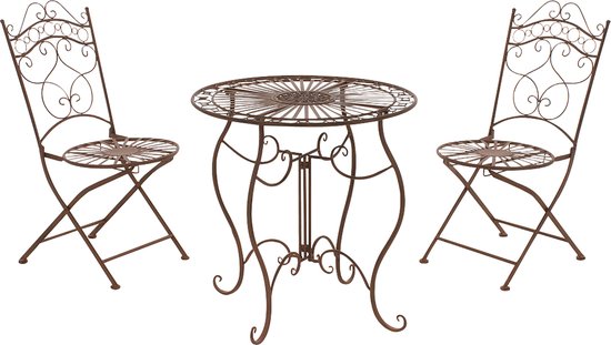 Foto: Clp indra bistro set antiek bruin