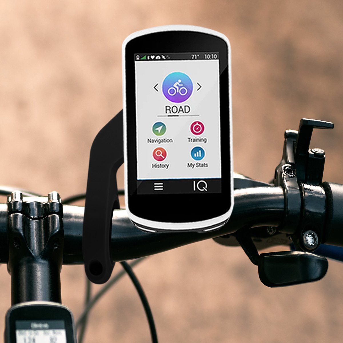 kwmobile GPS houder voor fiets geschikt voor Garmin Edge - Kunststof fietshouder voor navigatie - Stuurhouder voor fietscomputer in zwart – foto 5