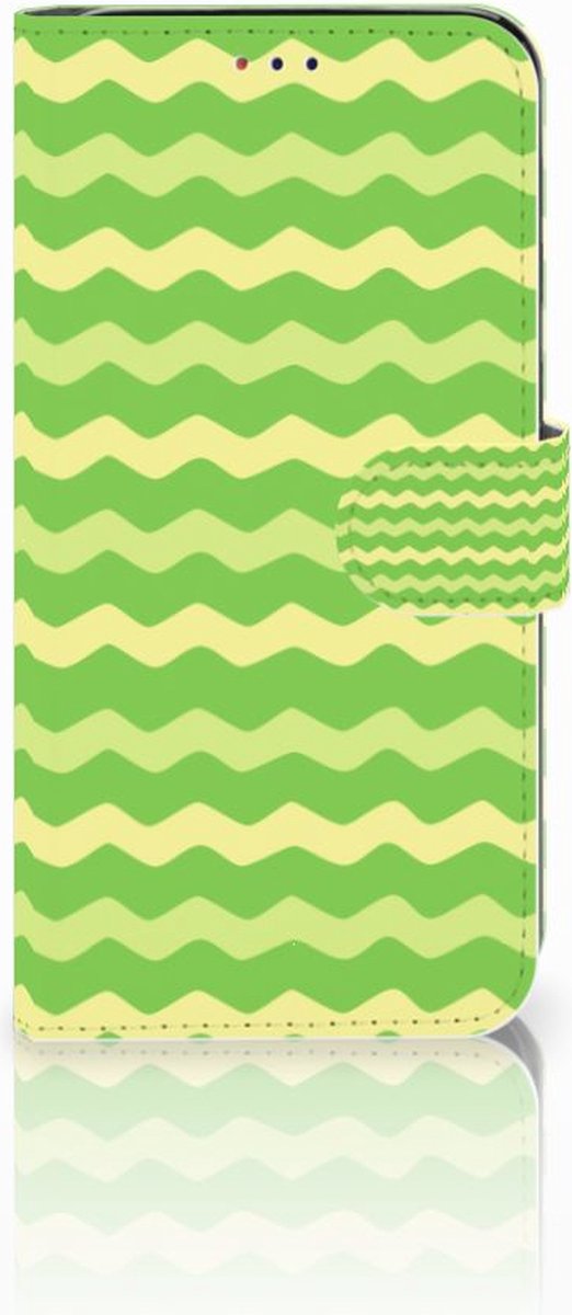 Samsung Galaxy A10 Telefoon Hoesje Waves Green