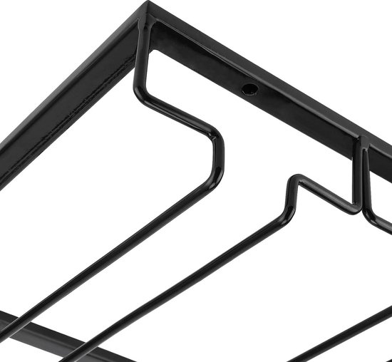 Wijnglas Rack Houder Onder Kast Metalen Stemware Drogen Opslag Organizer voor Keuken Bar Opknoping Glaswerk Hanger (9 Slots