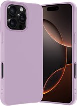 Coque adaptée pour iPhone 16 Pro Coque en Siliconen – Coque adaptée pour iPhone 16 Pro Coque arrière – Lilas