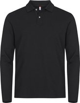 Polo Clique Stretch Premium à S 028262 - Zwart - M