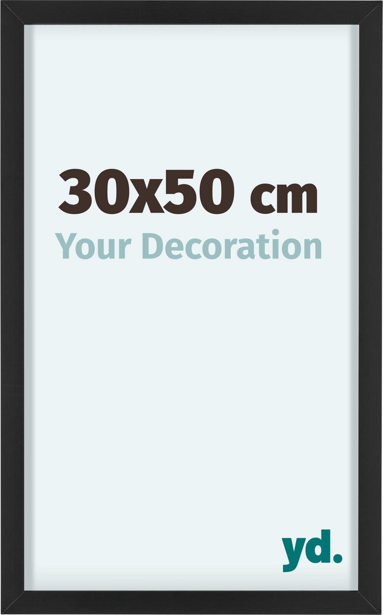 yd. Your Decoration - Fotolijst 30x50 cm - Aluminium - Zwart - Virginia