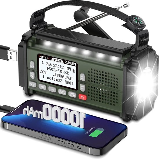 Draagbare AM FM Radio, Noodradio Voorbereiding Op Storm