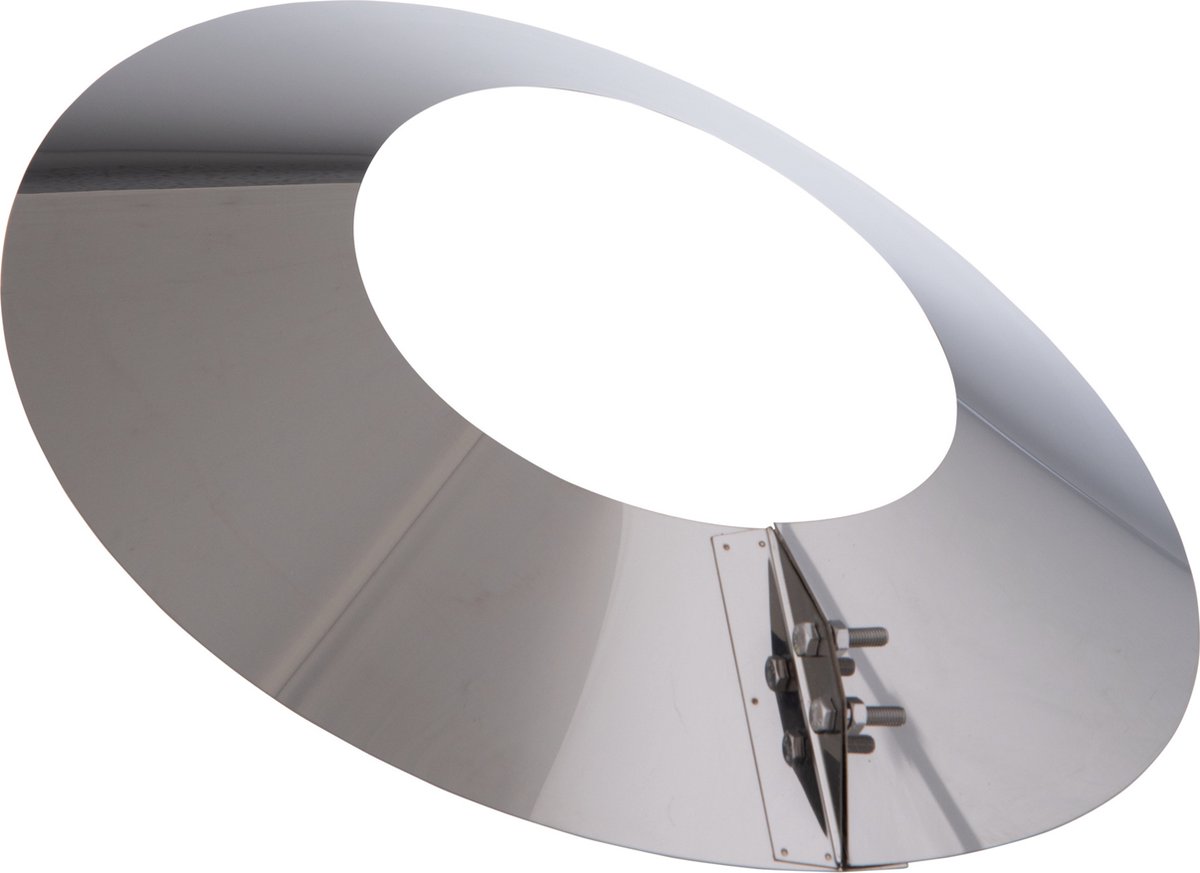 Stormkraag Ø200mm 0,5mm RVS.