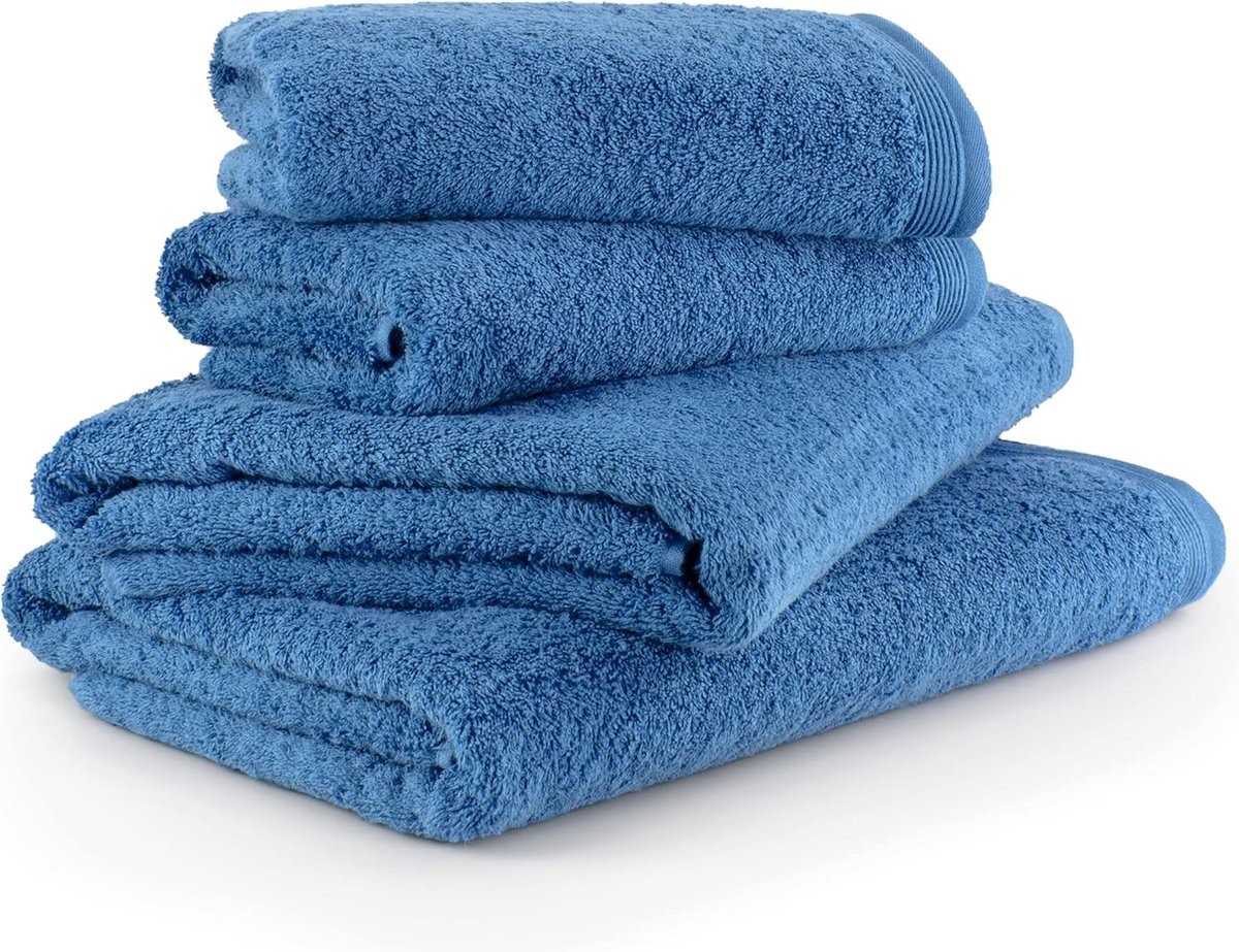 Goodivery ® Deluxe Handdoekenset van 100% Katoen, 2 Badhanddoeken en 2 Handdoeken, 80x150 cm en 50x100 cm