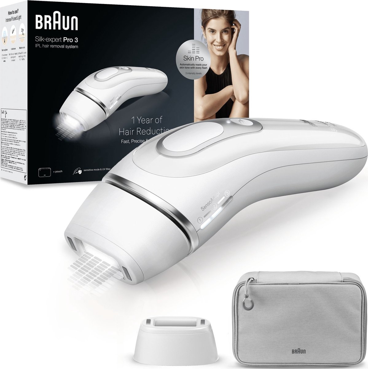 Electric Hair Remover Braun Silk expert Pro 3 PL3020 White