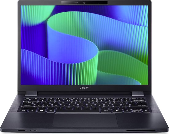 Acer TravelMate P4 TMP414-53-G2-TCO-78XA Intel Core 7 150U Laptop 35,6 cm (14") WUXGA 32 GB DDR5-SDRAM 512 GB SSD Wi-Fi 6 (802.11ax) Windows 11 Pro Blauw - Acer - Hoofdafbeelding