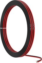 MMOBIEL 22 AWG Elektrische Draad Parallel – 22 Gauge 10m / 32.8ft – Vertinde Koperkabel – 2-Aderige Kabel – Led Strips, Audio / Luidspreker Kabel, Laagspanning Landschap Verlichting, Lampen