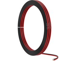 MMOBIEL 22 AWG Elektrische Draad Parallel – 22 Gauge 10m / 32.8ft – Vertinde Koperkabel – 2-Aderige Kabel – Led Strips, Audio / Luidspreker Kabel, Laagspanning Landschap Verlichting, Lampen